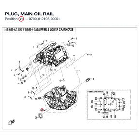 PLUG, MAIN OIL RAIL product image