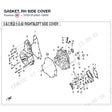 GASKET, RH SIDE COVER product image