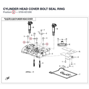 CYLINDER HEAD COVER BOLT SEAL RING product image