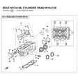 BOLT M10x158, CYLINDER HEAD product image