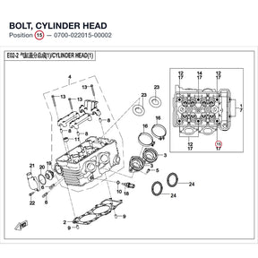 BOLT, CYLINDER HEAD product image