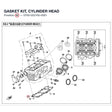 GASKET KIT, CYLINDER HEAD product image