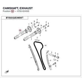 CAMSHAFT, EXHAUST product image