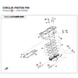 CIRCLIP, PISTON PIN product image