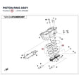 PISTON RING ASSY product image
