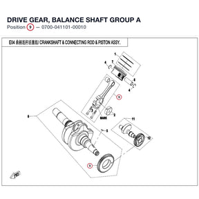 DRIVE GEAR, BALANCE SHAFT product image