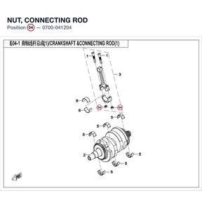 NUT, CONNECTING ROD product image