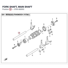 FORK SHAFT, MAIN SHAFT product image