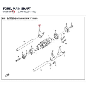 FORK, MAIN SHAFT product image