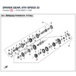 DRIVEN GEAR, 6TH SPEED product image