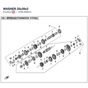 WASHER 25x39x2 product image
