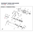 GEARSHIFT SWING ARM SLEEVE product image