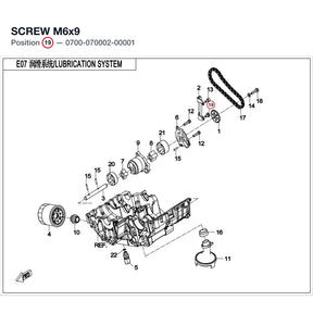 SCREW M6x9 product image