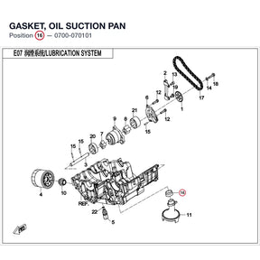GASKET, OIL SUCTION PAN product image