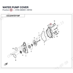 WATER PUMP COVER product image
