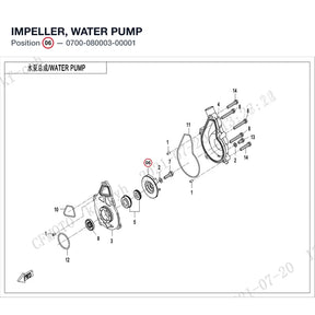 IMPELLER, WATER PUMP product image