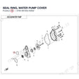 SEAL RING, WATER PUMP COVER product image