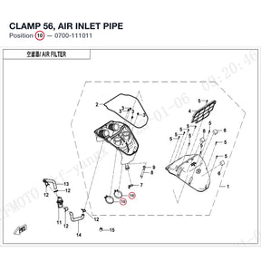 CLAMP 56, AIR INLET PIPE product image