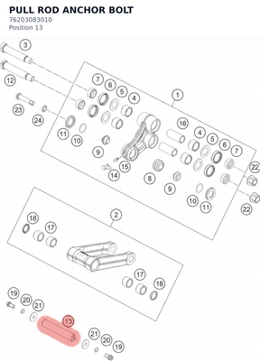 Diagram preview: PULL ROD ANCHOR BOLT (76203083010)