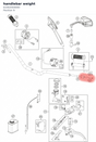 Diagram preview: handlebar weight (61002004000)