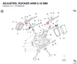 ADJUSTER, ROCKER ARM 5.10 MM 072392544 diagram position