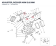 ADJUSTER, ROCKER ARM 3.65 MM 072392705 diagram position