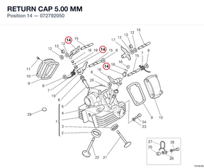 RETURN CAP 5.00 MM 072792050 diagram position
