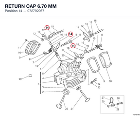 RETURN CAP 6.70 MM 072792067 diagram position