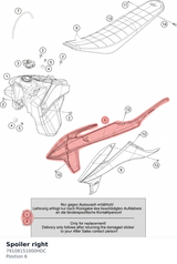 Diagram preview: Spoiler right (79108151000HDC)
