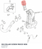 Diagram preview: HH-COLLAR SCREW M6X35 WS8 (J025060356)