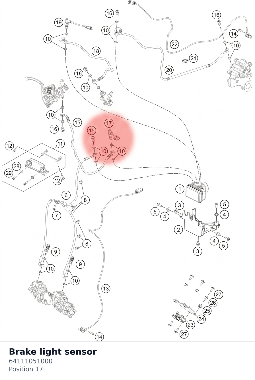 Diagram preview: Brake light sensor (64111051000)