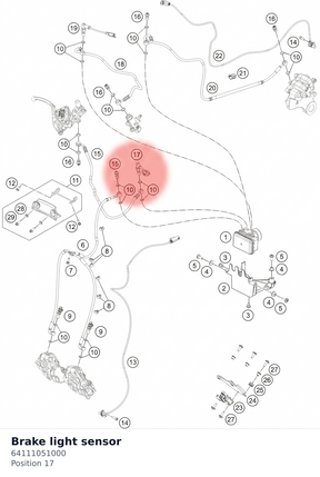 Diagram preview: Brake light sensor (64111051000)