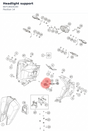 Diagram preview: Headlight support (60714024100)
