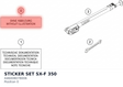 Diagram preview: STICKER SET SX-F 350 (A46008078006)