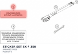 Diagram preview: STICKER SET SX-F 350 (A46008078006)