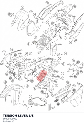 Diagram preview: TENSION LEVER L/S (60308008052)