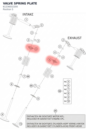 Diagram preview: VALVE SPRING PLATE (61236032200)