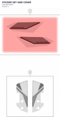 Diagram preview: STICKER SET SIDE COVER (C66108078000)