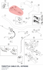 Diagram preview: THROTTLE CABLE CPL. 4STROKE (79002091000)