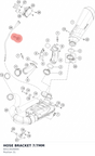 Diagram preview: HOSE BRACKET 7/7MM (60113026000)