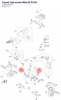 Diagram preview: Count.snk screw M6x20 TX30 (014581060201)