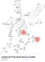 Diagram preview: SCREW BUTTON HEAD-M6X1XL25XBRT (J031060253)