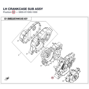LH CRANKCASE SUB ASSY product image