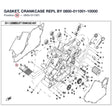 GASKET, CRANKCASE REPL BY 0800-011001-10000 product image