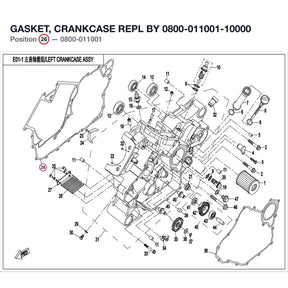 GASKET, CRANKCASE REPL BY 0800-011001-10000 product image