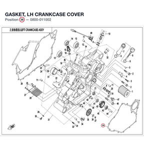 GASKET, LH CRANKCASE COVER product image