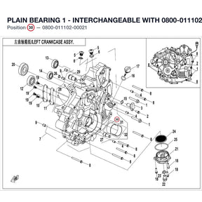 PLAIN BEARING 1 - INTERCHANGEABLE WITH  0800-011102-0002 product image