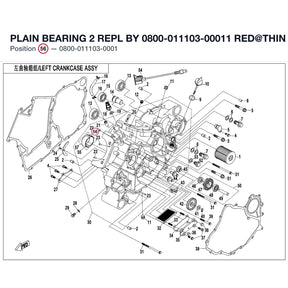 PLAIN BEARING 2 REPL BY 0800-011103-00011 product image