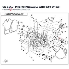 OIL SEAL - INTERCHANGEABLE WITH  0800-011203 product image
