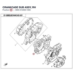 CRANKCASE SUB ASSY, RH product image